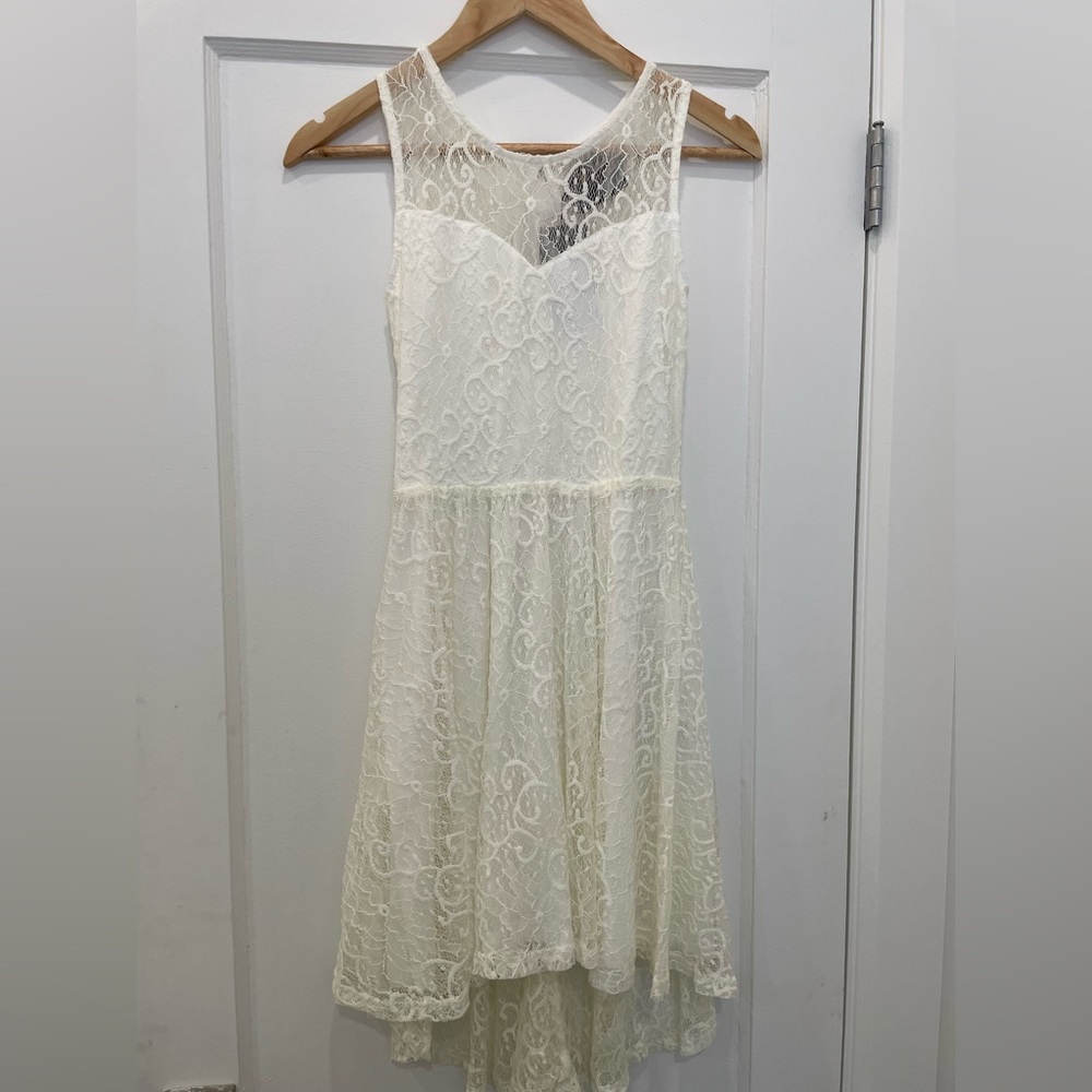 NWT - Great Grad or Party Dress-  White lace Midi Dress